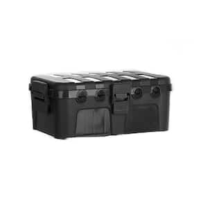 Large Outdoor Electrical Box, IP54 Waterproof Extension Cord Cover Weatherproof, Protect Outlet, Plug, Socket in Black