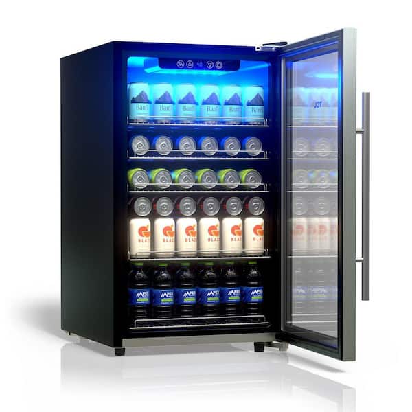 TCL 19.49 in. Single Zone 132 Cans Stainless Beverage Cooler