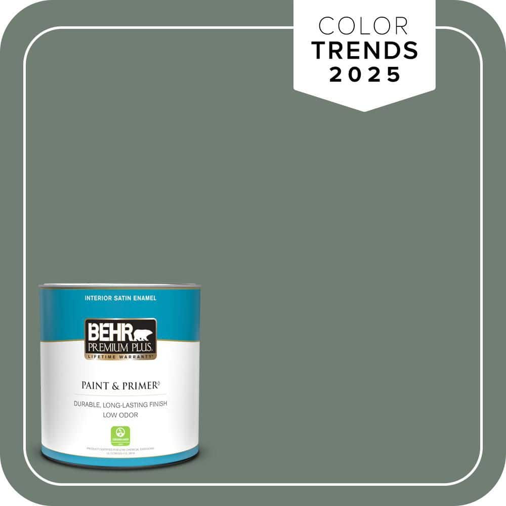 1 qt. #N420-5 Boreal Satin Enamel Low Odor Interior Paint & Primer price history on PriceWatchPro