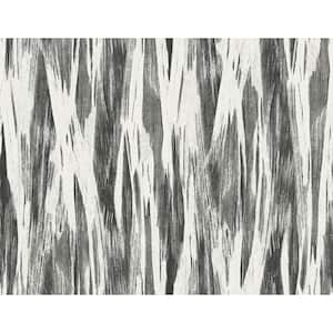 Vertical Stripes Black and White Paper Non-Pasted Strippable Wallpaper Roll (Cover 60.75 sq. ft.)
