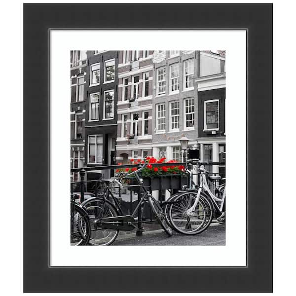 Amanti Art Corvino Black Wood Picture Frame Opening Size 20 x 24 in. (Matted To 16 x 20 in.)