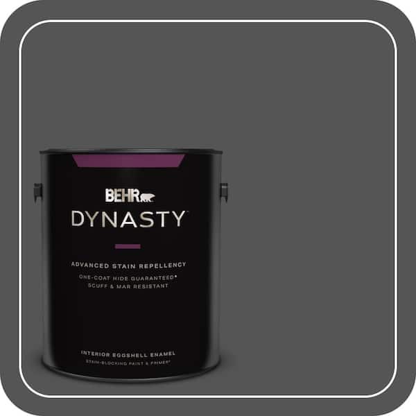 BEHR DYNASTY 1 gal. #PPU25-01 Carbon Copy Eggshell Enamel Interior Stain-Blocking Paint & Primer