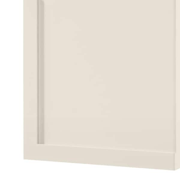 Leyton 7.5 in. W x 7.5 in. H Slim Shaker Cabinet Sample in Antique White