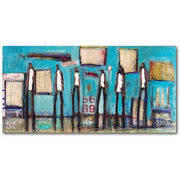 Courtside Market William DeBilzan Common Folks 12 in. x 24 in. Gallery-Wrapped Canvas Wall Art