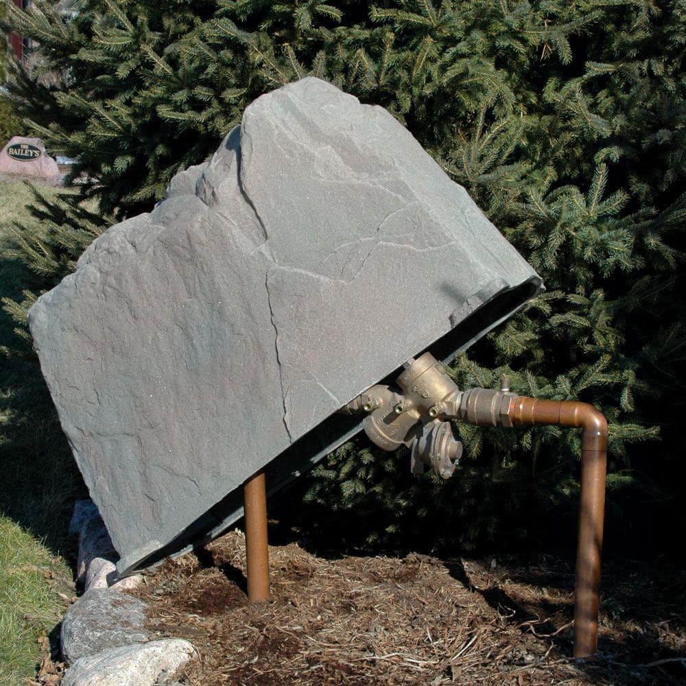 Large Fieldstone Gray Artificial Garden Rock Cover