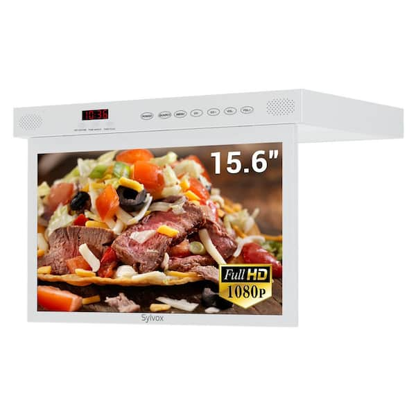 15.6 in. White LED Under-the-Cabinet Smart Kitchen HDTV