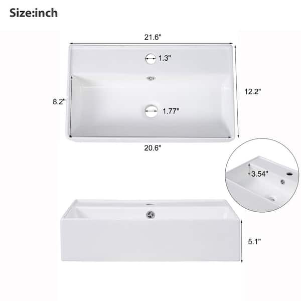 22 in. W x 12 in. D x 34 in. H Freestanding Bath Vanity in Green with White Ceramic Top