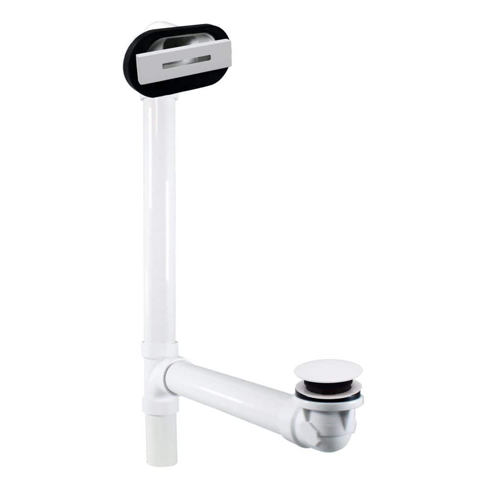 Schedule 40 PVC Tip-Toe Drain Bathtub Waste and Linear Overflow, Powder Coat White price history on PriceWatchPro