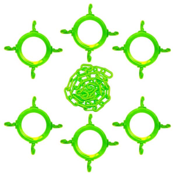 Safety Green Cone Chain Connector Kit