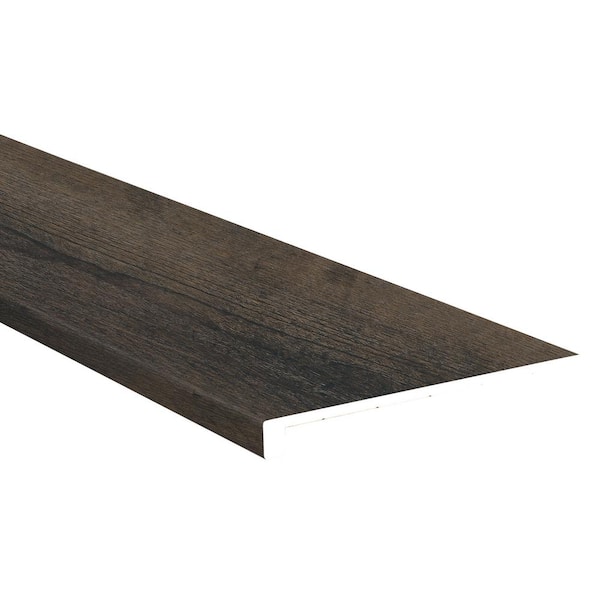 Walnut Drift 5/4 in. T x 12 in. W x 47.25 in. L Luxury Vinyl Stair Tread Molding (2-pieces/Case)