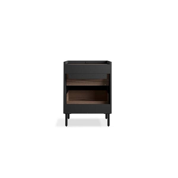 KOHLER Spacity 23 in. W x 17.4 in. D x 30.9 in. H Bathroom Vanity Cabinet without Top in Dark Steel