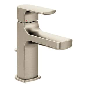 Rizon Single Hole Single-Handle Bathroom Faucet in Brushed Nickel