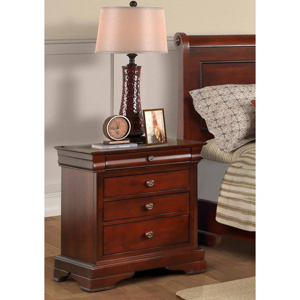 New Classic Home Furnishings New Classic Furniture Versailles Bordeaux 4 Drawer Nightstand