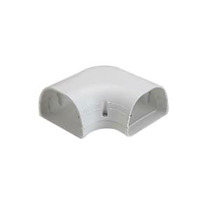 Fortress LK92W 3-1/2 in. 90° Flat Elbow for Ductless Mini Split Cover
