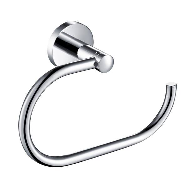 thumbnail image 2 of Kraus Stelios Matte Black Towel Ring - 9.6" Long, Holds 11 Lbs, No Assembly, Easy Mounting Kit Included 2 of 12