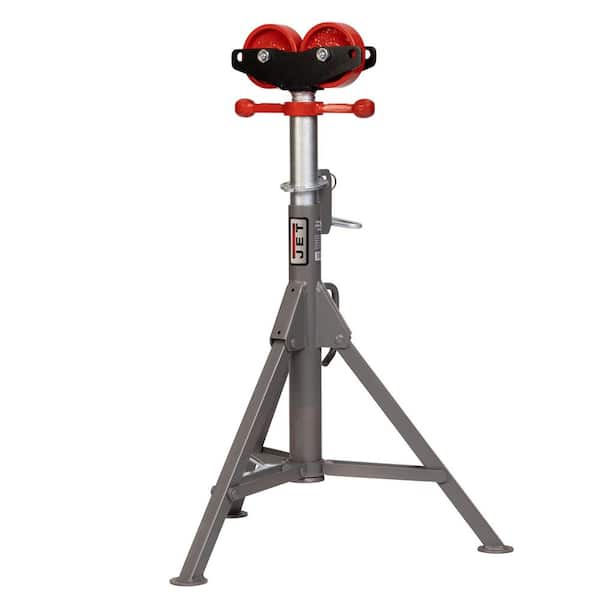 Folding Pipe Jack Stand w/ Steel Rollers