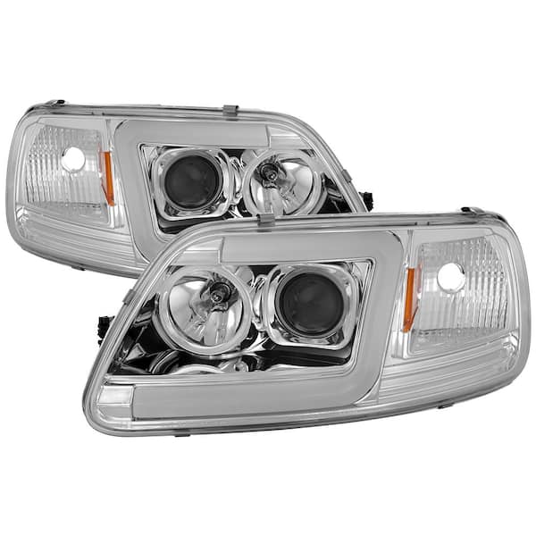 Fits 97-03 Ford F150 97-02 Expedition LED Light Bar Projector Headlights 