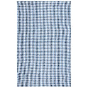 Marbella Navy/Ivory 8 ft. x 10 ft. Houndstooth Area Rug