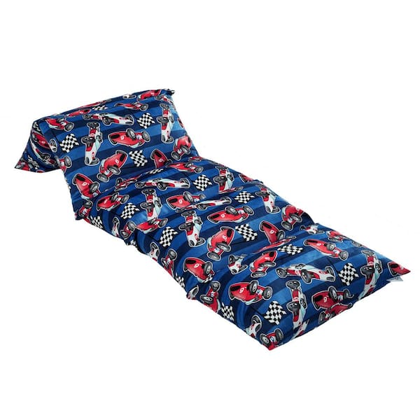 Loungie Racecar Blue Bean Bag Covers Microfiber 88 in. x 26 in.