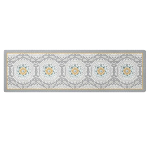 59.06 in. x 17.72 in. Kitchen Mat, Anti Fatigue Indoor Comfort Kitchen Mat for Standing, Waterproof and Non-Skid, Gray