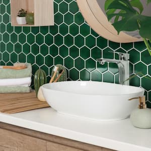 Metro Ion 2" Hex Emerald 11-1/8 in. x 12-5/8 in. Porcelain Mosaic Tile (10.0 sq. ft./Case)