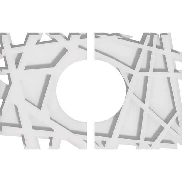Ekena Millwork 1 in. x 14 in. x 9.375 in PVC Medallion Moulding