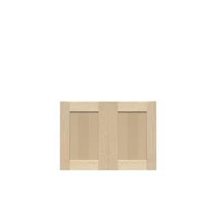 Lancaster Shaker 36 in. x 21 in. x 24 in. Assembled Wall Cabinet with 2-Doors in Natural Wood