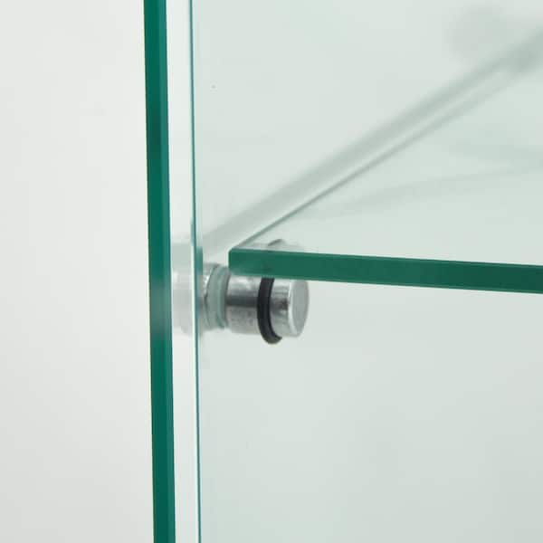 灯 Light Shelf White 32 in. x 65 in. 2-Door 4-Shlef LED Lights Glass