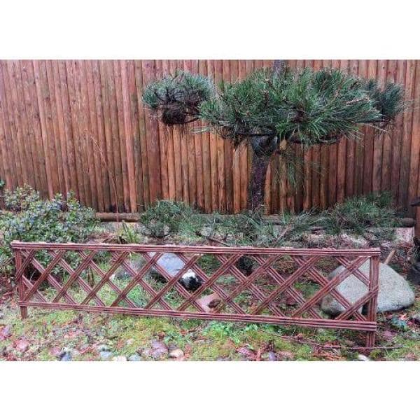 4 ft. Lattice Style Willow Edging