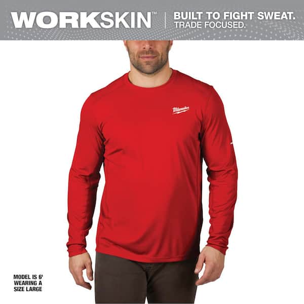 Men's X-Large Gray WORKSKIN Light Weight Performance Short-Sleeve T-shirts (2-Pack)