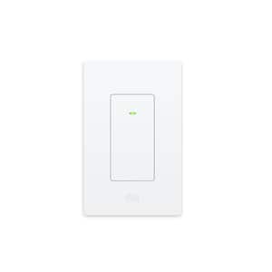 Light Switch - Connected Smart Wall Switch, works w/ Apple Home, Thread technology, Customizable Design (White)
