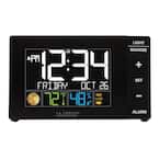 Color Alarm Clock with Indoor Temperature & humidity and USB charge port