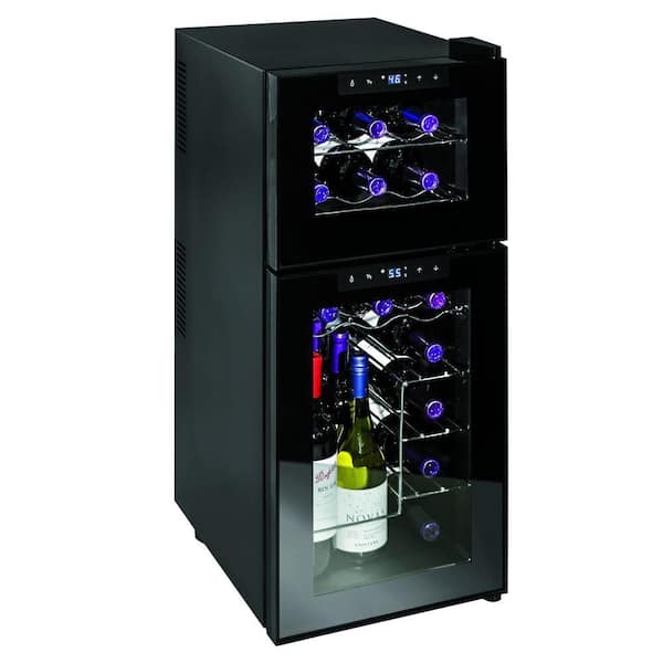 Wine Enthusiast 21-Bottle Silent Dual Zone Touchscreen Wine Cooler