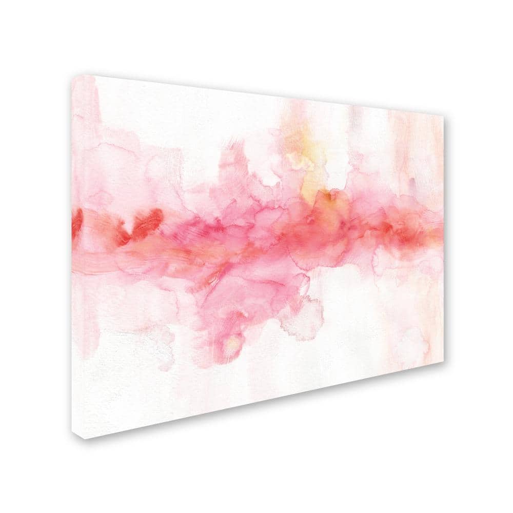 Large Pink and Red Abstract Canvas Wall Art
