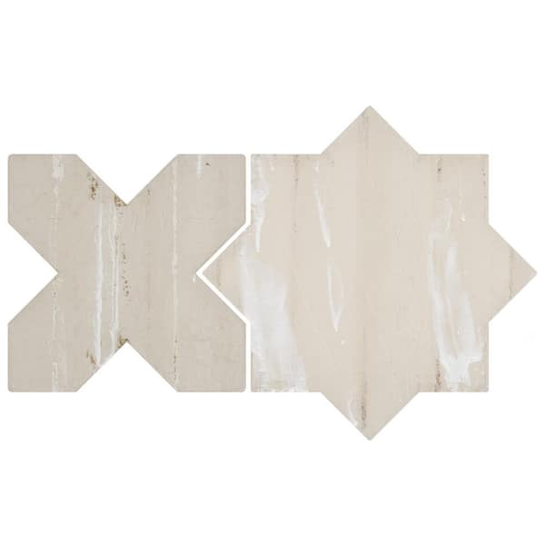 Merola Tile Tech Land Star Fire/Cross Fire Temple 6 in. x 12 in