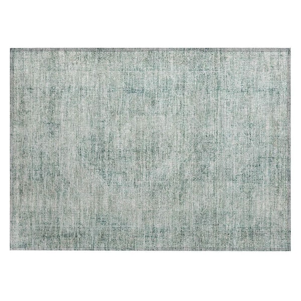 Chantille Machine Washable Indoor/Outdoor Abstract ACN2726 Seafoam 3 ft. x 4 ft. Area Rug
