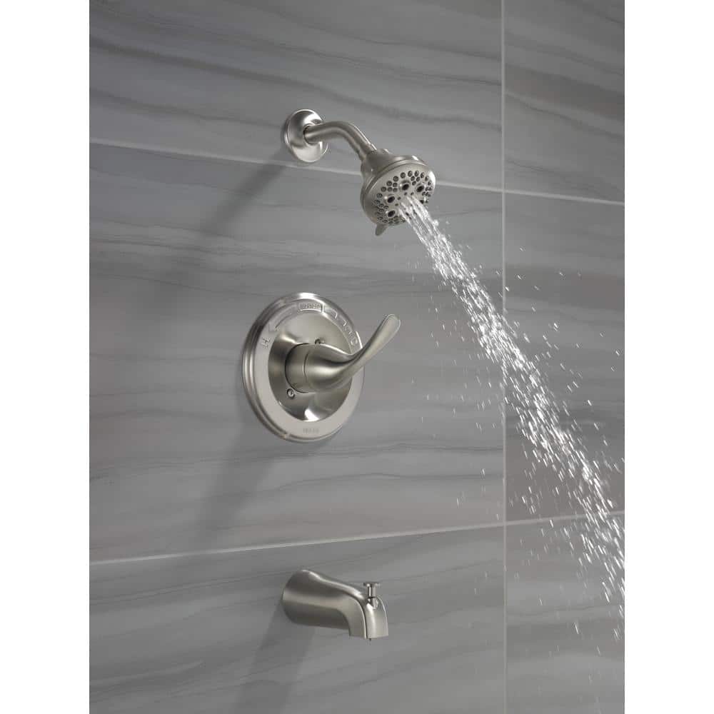 Contemporary Stainless Steel Single-Function Shower Faucet Set
