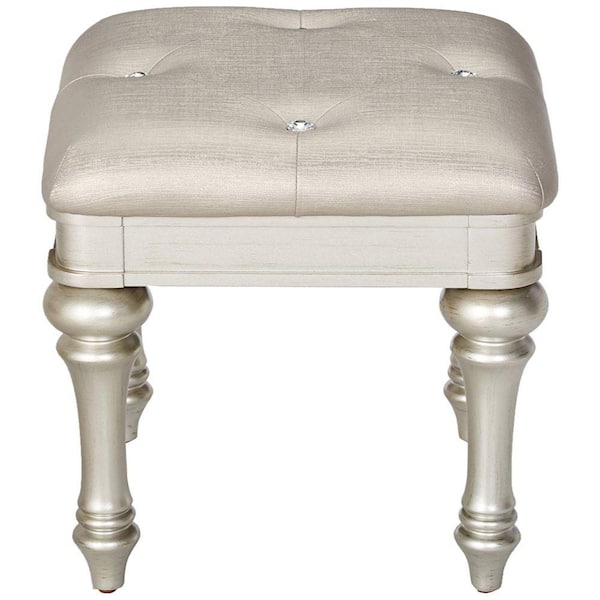 vanity stool silver legs