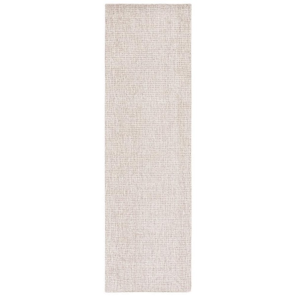 SAFAVIEH Abstract Ivory/Gray 2 ft. x 14 ft. Speckled Runner Rug