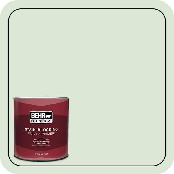 BEHR ULTRA 1 qt. #M400-2 Glass Tile Extra Durable Flat Interior Paint & Primer