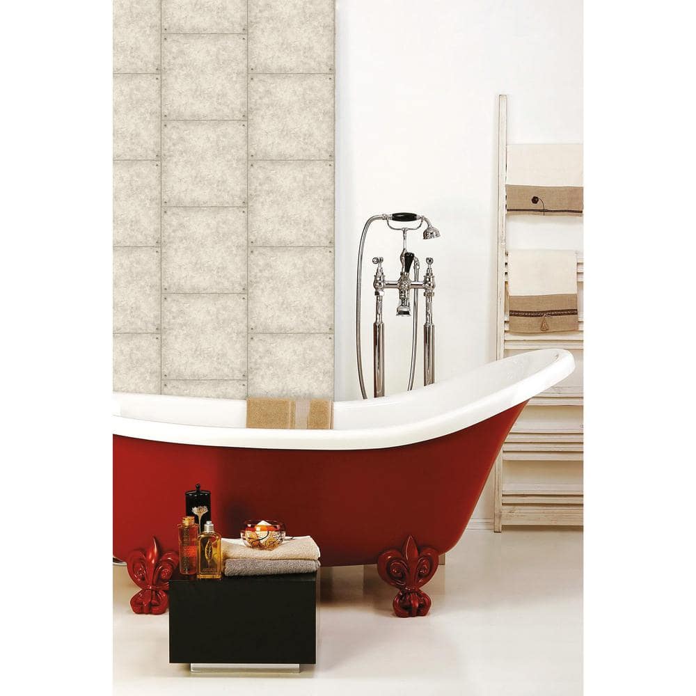 Gray Cement Peel and Stick Wallpaper Roll