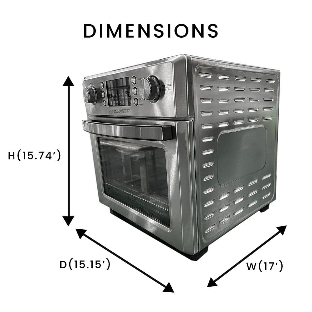 Stainless Steel 5-in-1 Electric Air Fryer and Convection Oven
