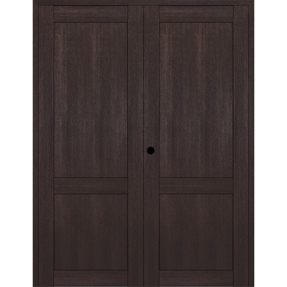 2 Panel Shaker 36 in. x 96 in. Right Active Veralinga Oak Wood Composite Solid Core Double Prehung Interior Door price history on PriceWatchPro