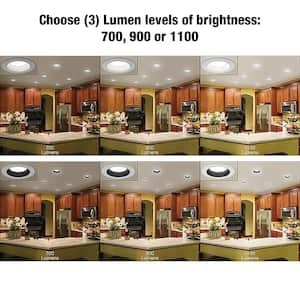 6 in. 30 Lighting Options Title 20 Integrated LED Recessed Light Trim Adjustable CCT New Construction Remodel Kitchen