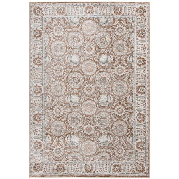 Home Decorators Collection Reynell 6 Ft. X 9 Ft. Brown Floral Area Rug 