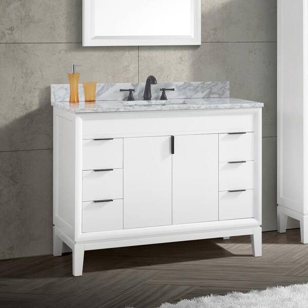 Avanity Emma 42-in White Bathroom Vanity Cabinet