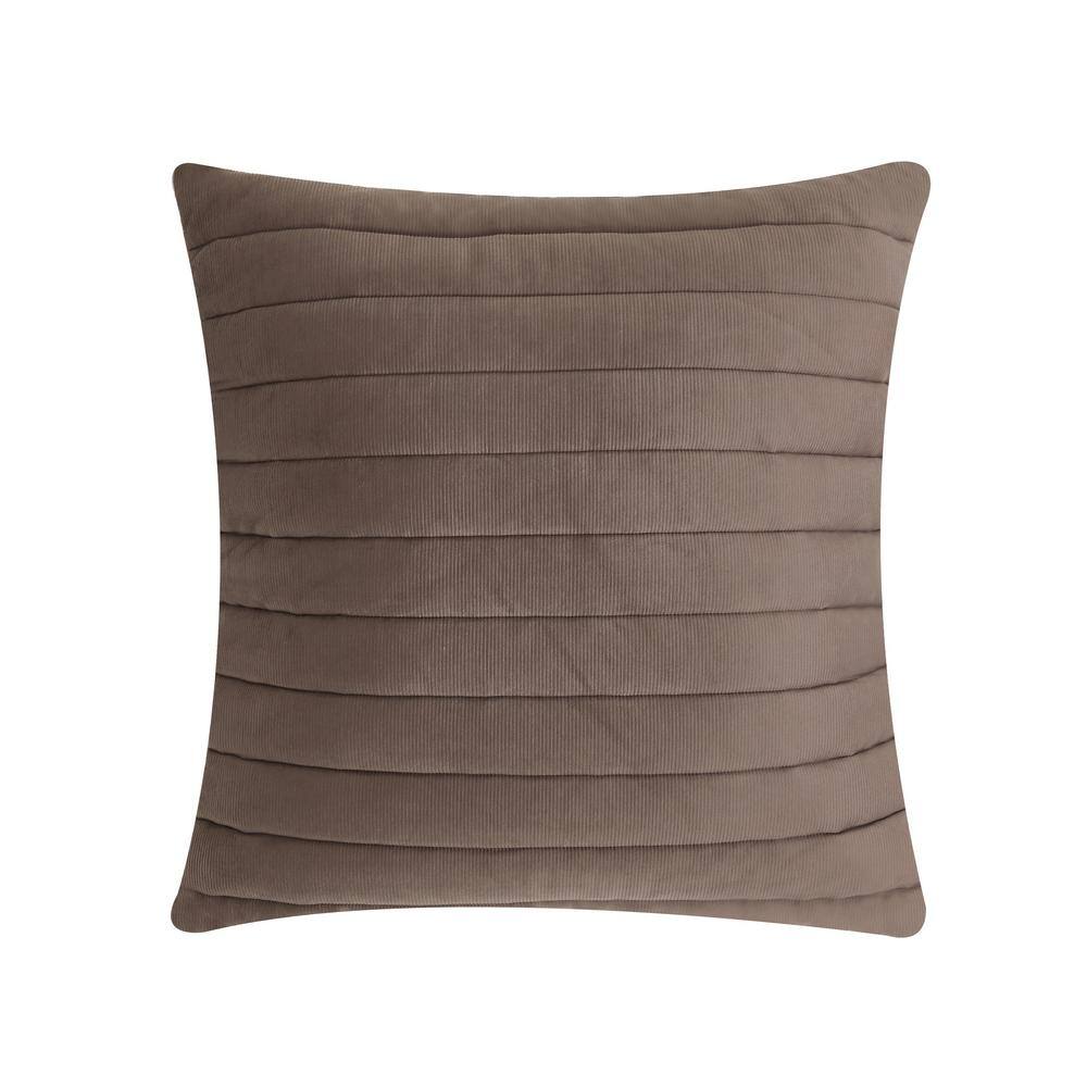 Valletta Polyester 20 in. Square Quilted Decorative Throw Pillow 20 x 20 in