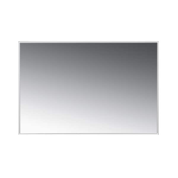 Casta Diva 48 in. W x 32 in. H Rectangular Framed Led Lighted Vanity Mirror for Bathroom Wall Mounted Over the Sink in Black