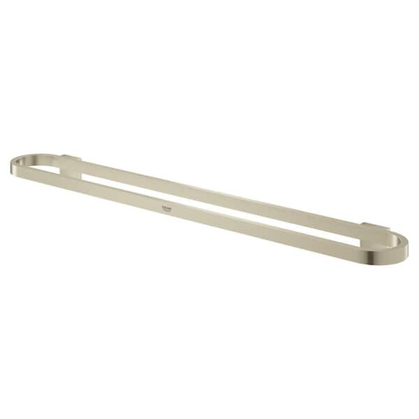 Selection 24 in. Wall Mounted Towel Bar in Brushed Nickel