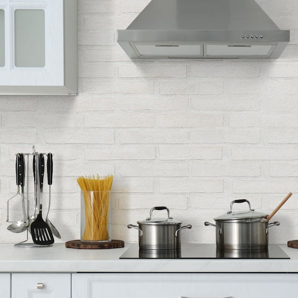 MSI Alpine White Subway 10.5 x 28 in. Clay Brick Look Textured